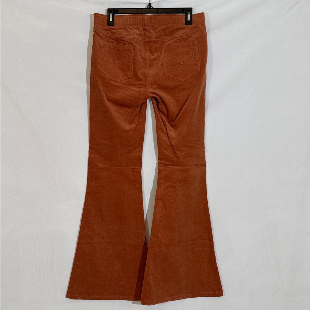 NWT By Together Corduroy Flare Pants Size L Pull On Elastic Waist Boutique Brand - Picture 3 of 10